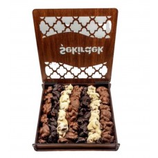 ШЕКЕРДЕК    Подарочный Шоколадный Шоколадный Деревянный Ящик 800 Г
